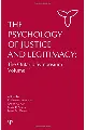 The Psychology of Justice and Legitimacy (Ontario Symposia on Personality and Social Psychology Series)
